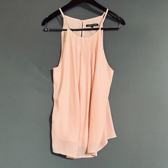 Foreign Exchange Pink Pleated Camisole Women's Medium - Picture 1 of 6